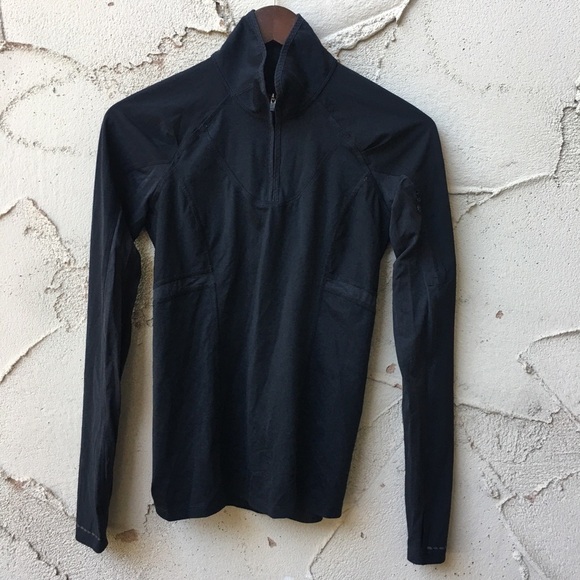 Lululemon Trail Bound 1/2 Zip Black Size 4 - Picture 5 of 11